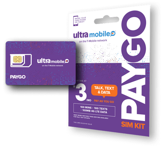 Paygo purple card, US$3 monthly rent US mobile phone card, registered bank/TikTok, etc., domestic warehouse will send it on the same day